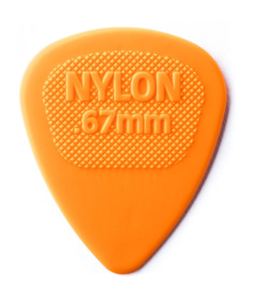Púas Dunlop 443B.67 Nylon Midi Standard Naranja 0.67mm 36 Piezas