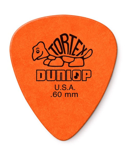 Dunlop Púas Tortex Standard 418B.60(36) .60mm, Naranja con 10 piezas