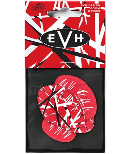 Púas Dunlop EVH EVH102P060 Tortex Frankenstein 0.60mm 6 Piezas