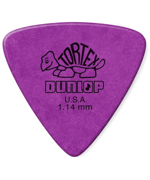 Púas Dunlop Tortex Triangle 431B1.14 Morado 1.14mm 36 Piezas