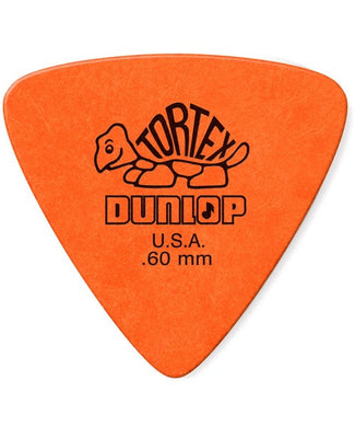 Dunlop Púas Tortex Triangle 431B060(36) 0.60mm, Anaranjado con 10 piezas