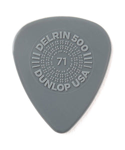 Dunlop Púas Prime-Grip Delrin 500 450B.71 (36) .71mm, Gris con 10 piezas
