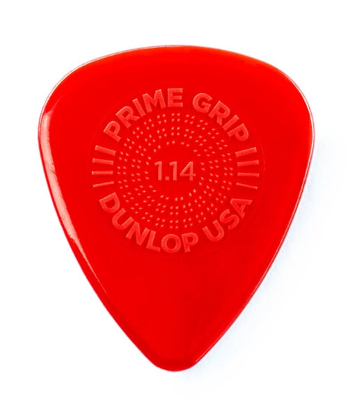 Dunlop Púas Prime-Grip Delrin 500 450B1.14 (36) 1.14mm, Rojo con 10 piezas