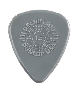 Dunlop Púas Prime-Grip Delrin 500 450B1.50(36) 1.50mm, Gris con 10 piezas