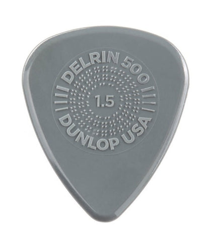 Dunlop Púas Prime-Grip Delrin 500 450B1.50(36) 1.50mm, Gris con 10 piezas