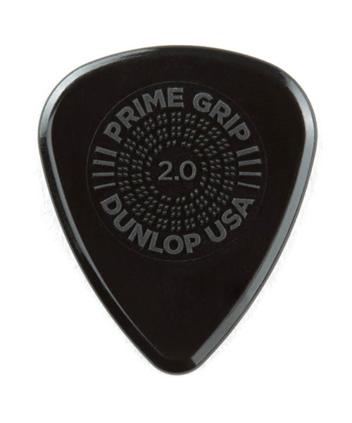 Dunlop Púas Prime-Grip Delrin 500 450B2.0 (36) 2.00mm, Negro con 10 piezas
