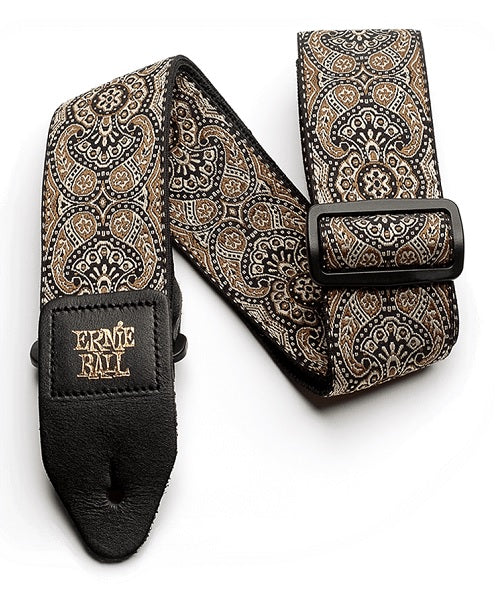 Tahalí Ernie Ball Jacquard 4163 Gold & Black Paisley