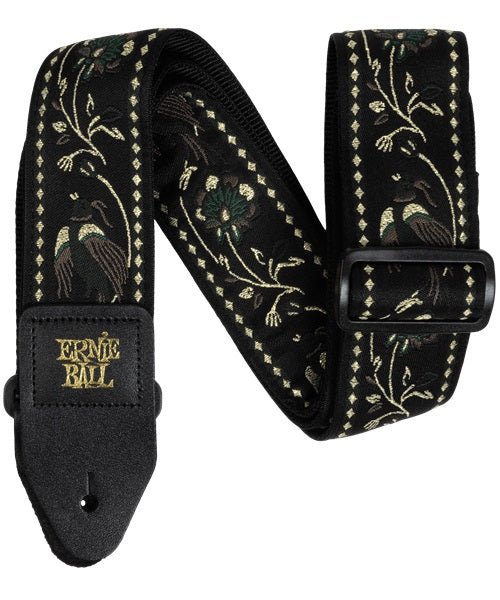 Tahalí­ Ernie Ball Jacquard 5372 Black Pleasant Pheasant