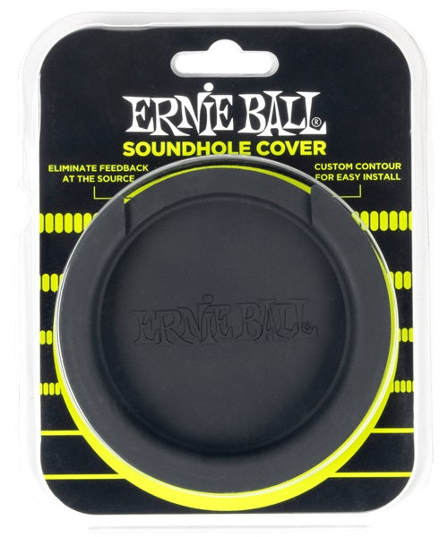 Ernie Ball Tapa para Boca de Guitarra 9618 Goma Negra