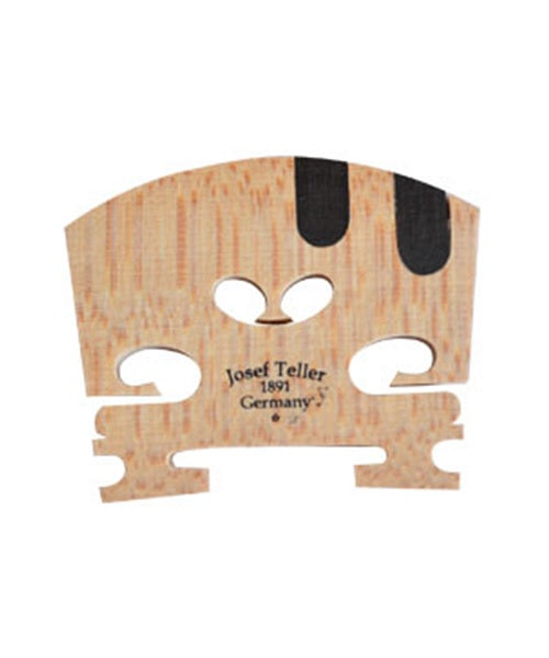 Puente Teller 47UU(6) para Violín 4/4  - de Arce Natural con Incrustación de Ébano