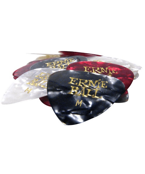 Púas Ernie Ball Pearloid 9166 Medium Varios Colores 24 Piezas