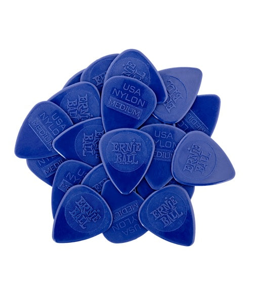Púas Ernie Ball Nylon Injection Molded 9131 Medium Azul Marino 50 Piezas