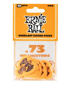 Ernie Ball Púas Everlast 9190 Anaranjado 0.73 con 12 Piezas
