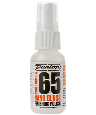 Dunlop Liquido Limpiador 6601J Pure Formula 65 Nano Gloss Silicone Free para Guitarra, 30 ML