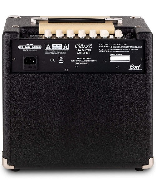 Cort Combo para Guitarra Eléctrica 15W 1x8" CM15R BK Negro, Serie CM