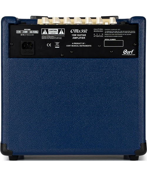 Cort Combo para Guitarra Eléctrica 15W 1x8" CM15R DB Azul Oscuro, Serie CM