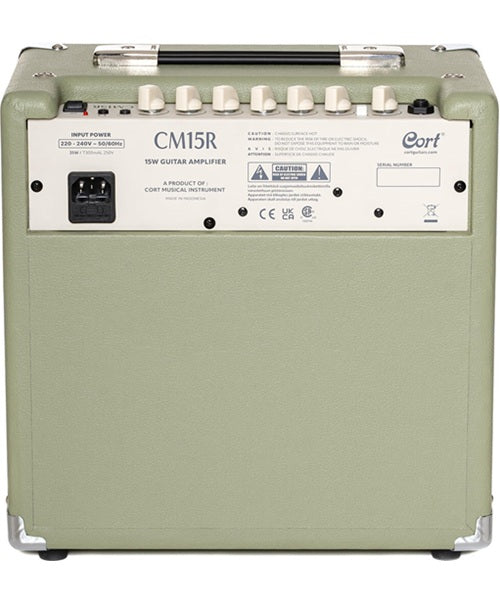 Cort Combo para Guitarra Eléctrica 15W 1x8" CM15R PG Verde Pastel, Serie CM