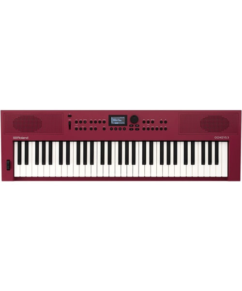 Roland Teclado Digital 61 Teclas GOKEYS3-RD Rojo con Adaptador de Corriente