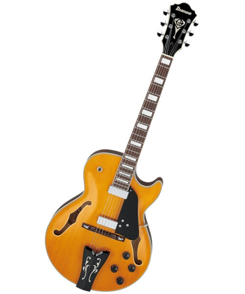 Exclusiva en Veerkamp Online Ibanez Guitarra Eléctrica Ámbar Antiguo GB10EM-AA, George Benson