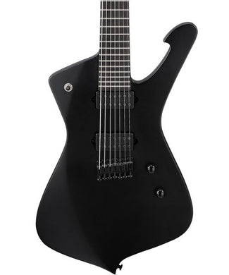 “Exclusiva en Veerkamp Online” Ibanez Guitarra Eléctrica Negro Mate ICTB721-BKF con Funda, Serie Iceman Iron Label