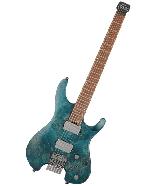 Exclusiva en Veerkamp Online Ibanez Guitarra Eléctrica Entintado Azul Mate Q52PB-COL con Funda, Serie Q