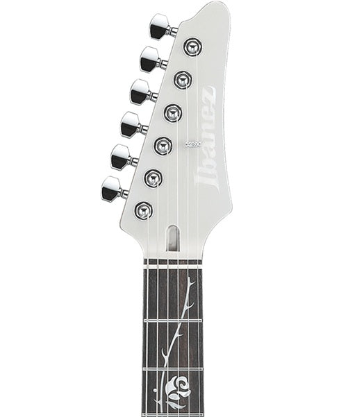 Exclusiva en Veerkamp Online Ibanez Guitarra Eléctrica TOD10 Plata Brillante con Funda, Tim Henson