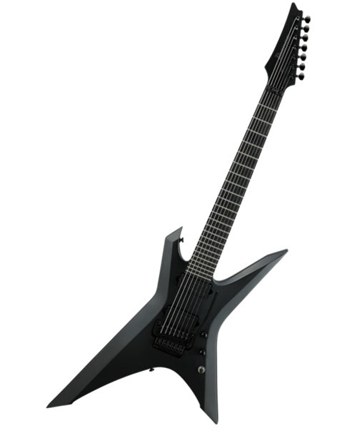 Exclusiva en Veerkamp Online Ibanez Guitarra Eléctrica 7 Cuerdas Negro Mate XPTB720-BKF con Funda, Serie X Iron Label