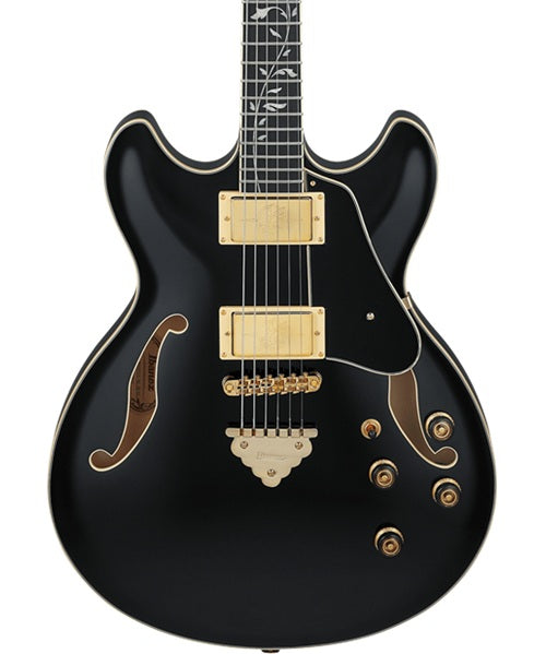 Exclusiva en Veerkamp Online Ibanez Guitarra Eléctrica Negro AS93SP-BK, Artcore Expressionist
