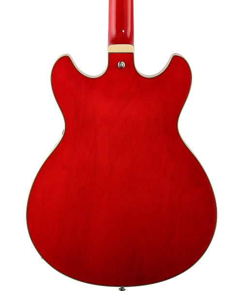 Guitarra Eléctrica Ibanez Artcore AS7312-TCD Rojo Transparente de 12 Cuerdas