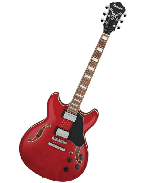 Ibanez Guitarra Eléctrica Rojo Transparente AS73-TCD, Serie Artcore