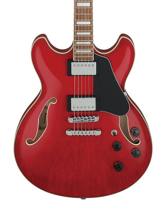 Ibanez Guitarra Eléctrica Rojo Transparente AS73-TCD, Serie Artcore