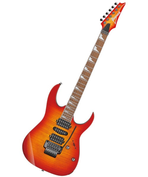 Ibanez Guitarra Eléctrica RG470DXFM-CS Entintado Anaranjado/Sombreado Rojo, Serie RG