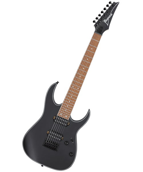 Ibanez Guitarra Eléctrica 7 Cuerdas RG7421EX-BKF Negra Mate, Serie RG