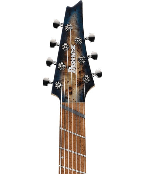Exclusiva en Veerkamp Online Ibanez Guitarra Eléctrica 7 Cuerdas Natural/Sombreado Azul Negro RGMS7PB-CBS, Serie RG Multi-Escala