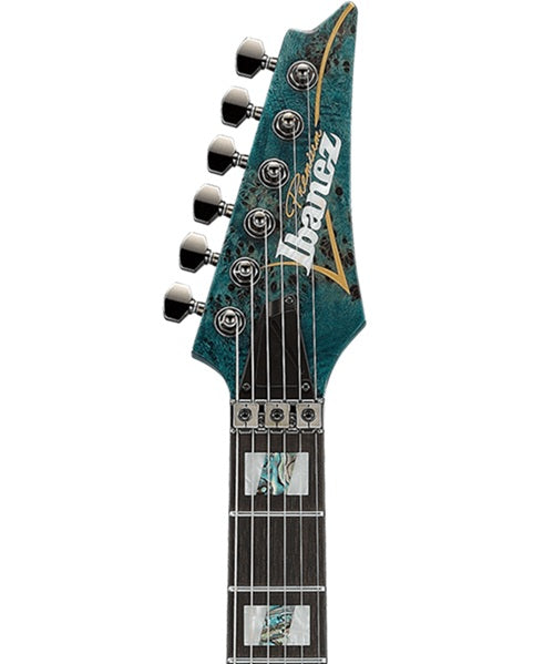 “Exclusiva en Veerkamp Online” Ibanez Guitarra Entintado Azul Mate RGT1220PBK-COL con Funda, Serie RG Premium
