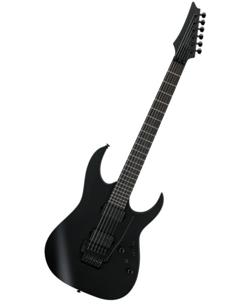 Exclusiva en Veerkamp Online Ibanez Guitarra Eléctrica Negro Mate RGRB620-BKF, Serie RG Iron Label
