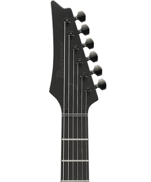 Exclusiva en Veerkamp Online Ibanez Guitarra Eléctrica Negro Mate RGRTB621-BKF, Serie RG Iron Label