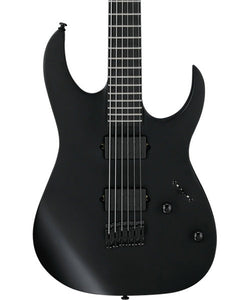 “Exclusiva en Veerkamp Online” Ibanez Guitarra Eléctrica Negro Mate RGRTBB21-BKF Baritono, Serie RG Iron Label