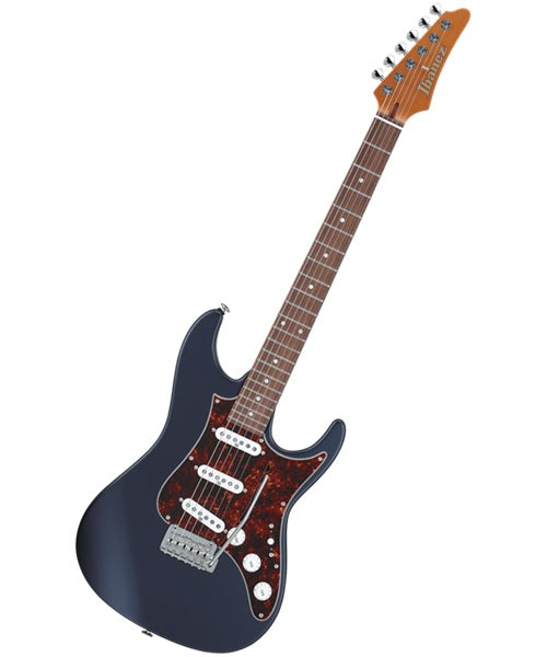 Exclusiva en Veerkamp Online Ibanez Guitarra Eléctrica Azul Marino Mate AZ2203NT-DBF con Estuche, Serie AZ Prestige