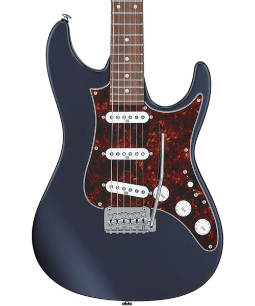 “Exclusiva en Veerkamp Online” Ibanez Guitarra Eléctrica Azul Marino Mate AZ2203NT-DBF con Estuche, Serie Azes Prestige