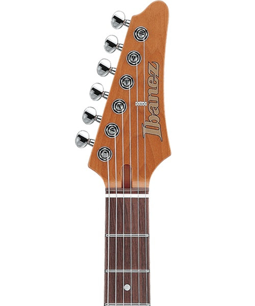 Exclusiva en Veerkamp Online Ibanez Guitarra Eléctrica Verde Hiedra Metálico Mate AZ2204N-VGF con Estuche, Serie AZ Prestige