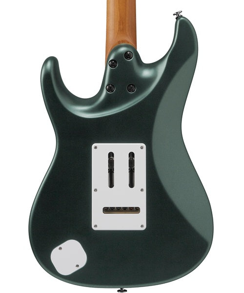 Exclusiva en Veerkamp Online Ibanez Guitarra Eléctrica Verde Hiedra Metálico Mate AZ2204N-VGF con Estuche, Serie AZ Prestige
