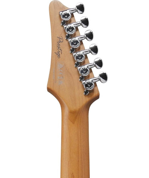 Exclusiva en Veerkamp Online Ibanez Guitarra Eléctrica Verde Hiedra Metálico Mate AZ2204N-VGF con Estuche, Serie AZ Prestige