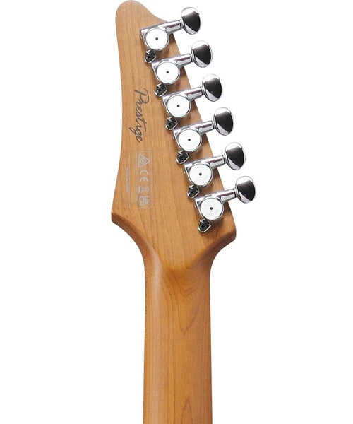 Exclusiva en Veerkamp Online Ibanez Guitarra Eléctrica Rojo Bermellon AZ2204NW-VR con Estuche, Serie AZ Prestige