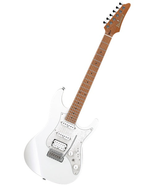 “Exclusiva en Veerkamp Online” Ibanez Guitarra Eléctrica Blanco Perla AZ2204-PW con Estuche, Serie AZ Prestige