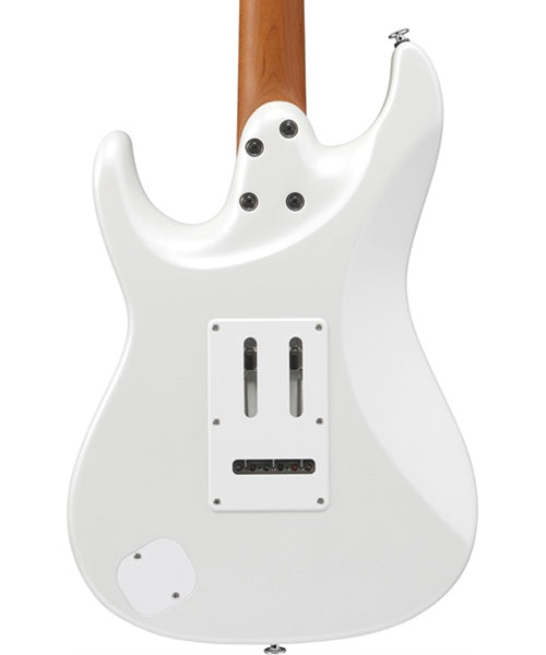 Exclusiva en Veerkamp Online Ibanez Guitarra Eléctrica Blanco Perla AZ2204-PW con Estuche, Serie AZ Prestige