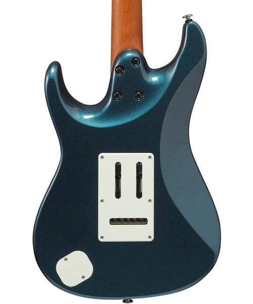 Exclusiva en Veerkamp Online Ibanez Guitarra Eléctrica Turquesa AZ2203N-ATQ con Estuche, Serie Azes Prestige