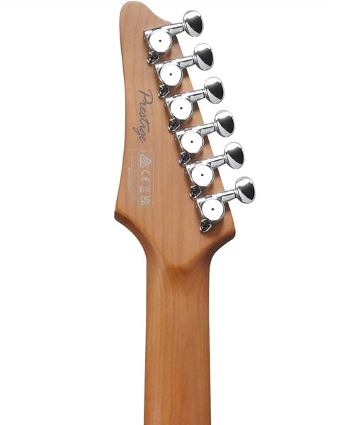 Exclusiva en Veerkamp Online Ibanez Guitarra Eléctrica Turquesa AZ2203N-ATQ con Estuche, Serie Azes Prestige