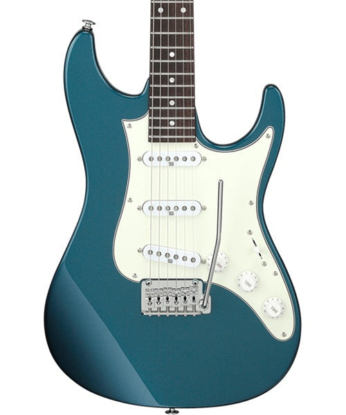 Exclusiva en Veerkamp Online Ibanez Guitarra Eléctrica Turquesa AZ2203N-ATQ con Estuche, Serie Azes Prestige
