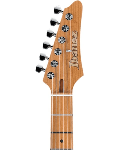 Exclusiva en Veerkamp Online Ibanez Guitarra Eléctrica Negra AZ2204B-BK con Estuche, Serie Azes Prestige